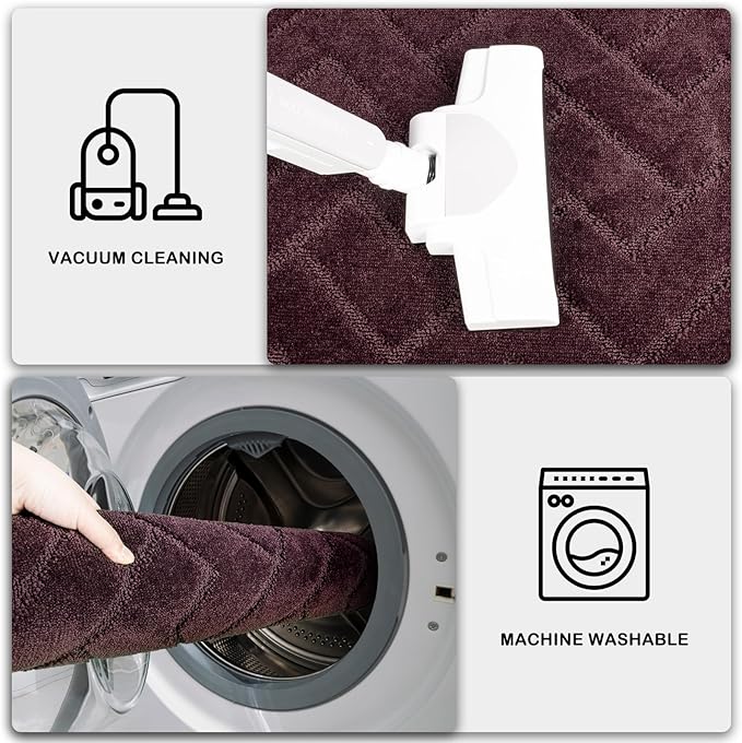 PURRUGS Dirt Trapping Door Mat 34" x 59", Non-Slip Machine Washable Entry Rug - Image 7