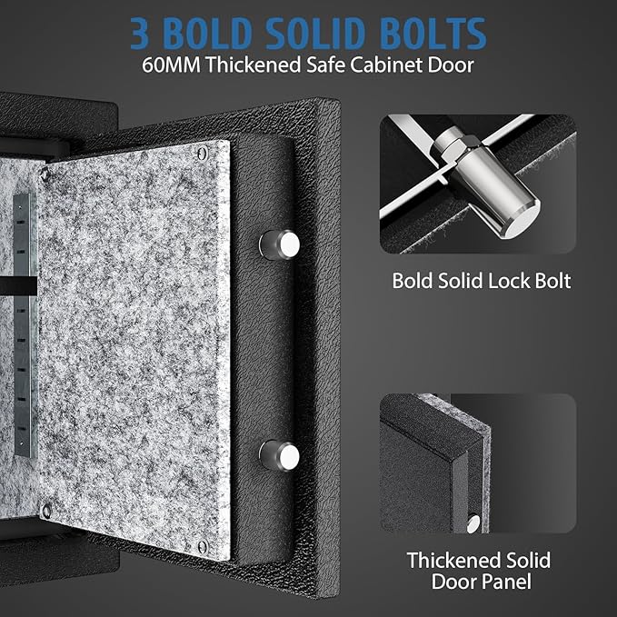 WASJOYE Biometric Fireproof Safe Box - Image 5