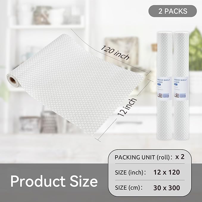 FIFTY FEET 12"x120" Non-Adhesive Shelf Liner - Image 5