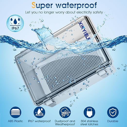 Waterproof Outdoor Project ABS Plastic Junction Box IP67 Weatherproof Dustproof - Image 2
