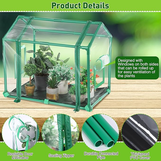 Mini Greenhouse with Potting Mat - Image 2