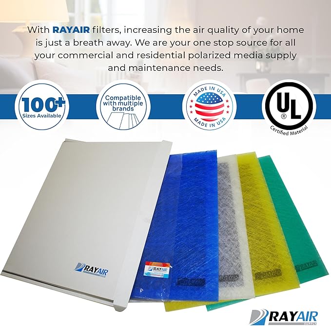 RAYAIR SUPPLY 18x24 Replacement Filter Pads Compatible - Image 3