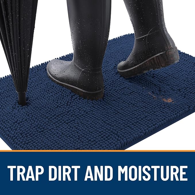 OLANLY Dog Door Mat for Muddy Paws 40x32, Absorbs Moisture and Dirt, Absorbent - Image 2