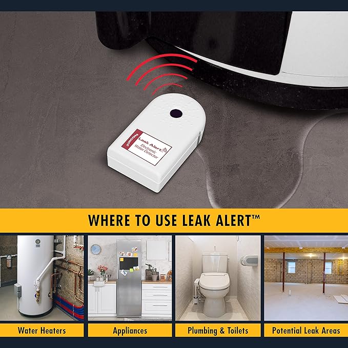 Zircon Leak Alert Water Leak Detector & Flood Sensor Alarm/Water Leak Sensor - Image 4