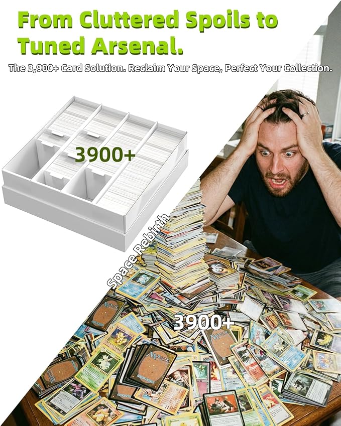 Trading Card Storage Box with 4 Cards Stoppers, Standard Card, Bulk Collectible - Image 5