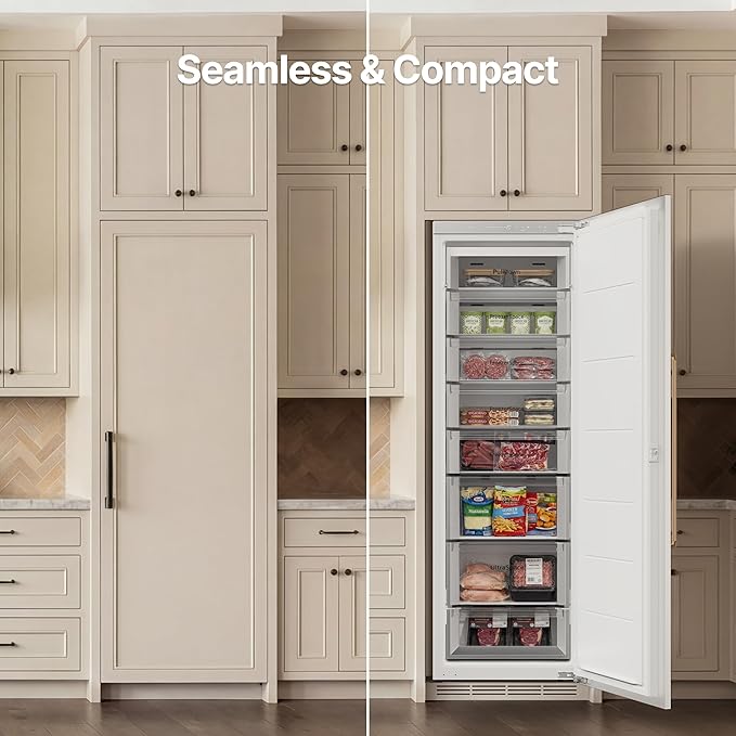 Ca'Lefort Panel Ready Refrigerator, Built-in All Freezer Panel-Ready Fridge - Image 7