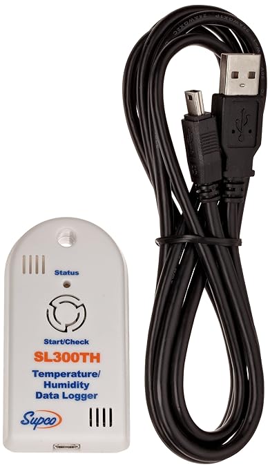 Supco SL300TH Miniature Data Logger, Temperature, Humidity and Dew Point by Supco
