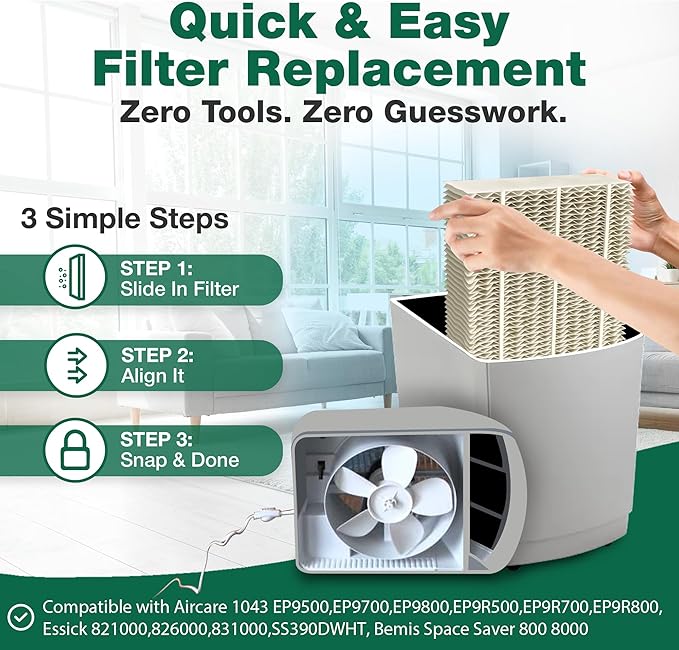 2 Replacement Humidifier Paper Wick Filters Compatible - Image 5
