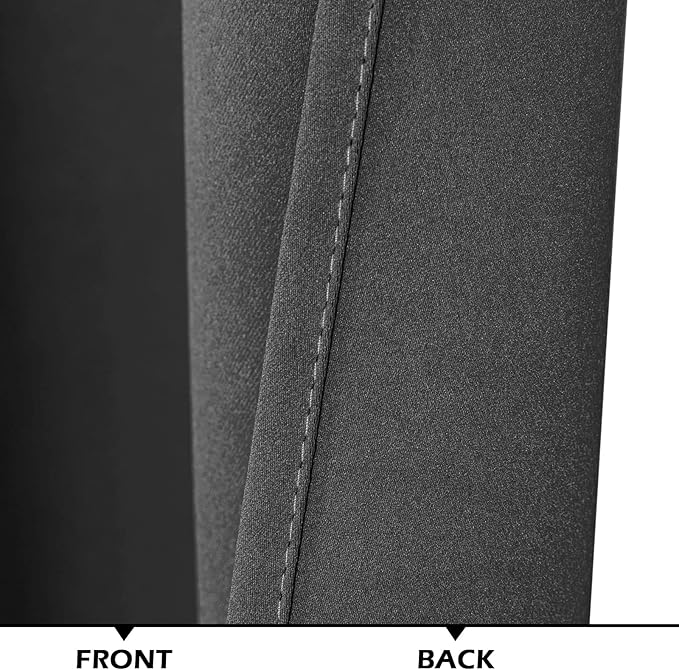 MYSKY HOME Dark Grey Sliding Door Curtains - Image 6