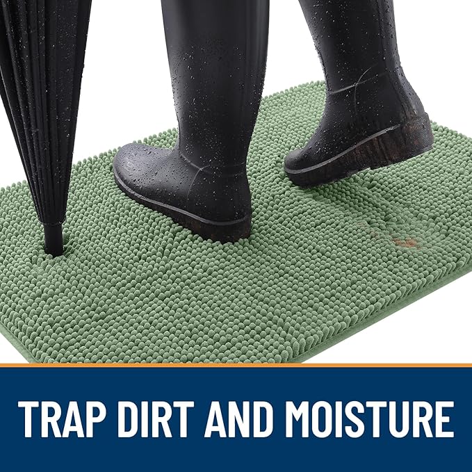 OLANLY Dog Door Mat for Muddy Paws 48x30, Absorbs Moisture and Dirt, Absorbent - Image 2