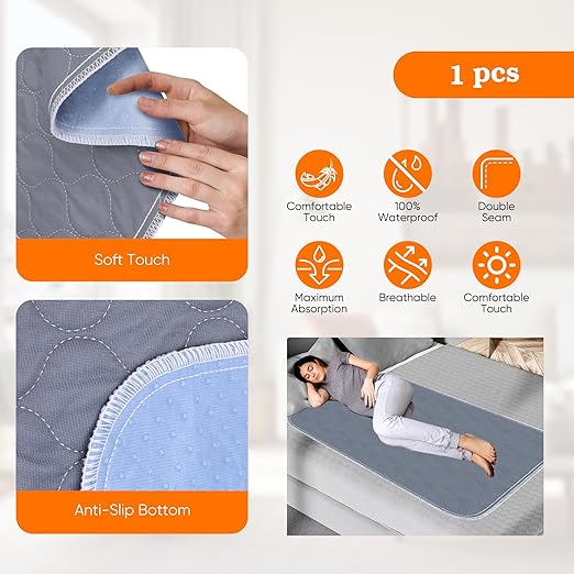 Reusable Chair Pads for Incontinence Absorbent Seat Protector Pads Bed Pads - Image 4