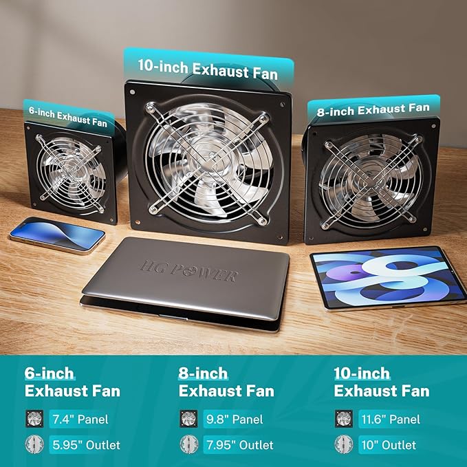 HG Power 8 Inch Exhaust Fan - Image 2