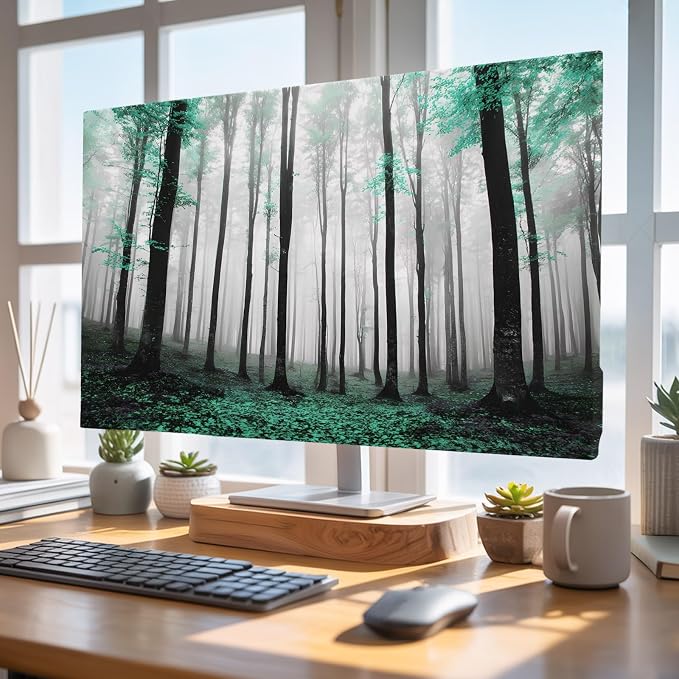 Thanksgiving Green Maple Trees Indoor TV Cover, Elastic TV Screen Protector - Image 5