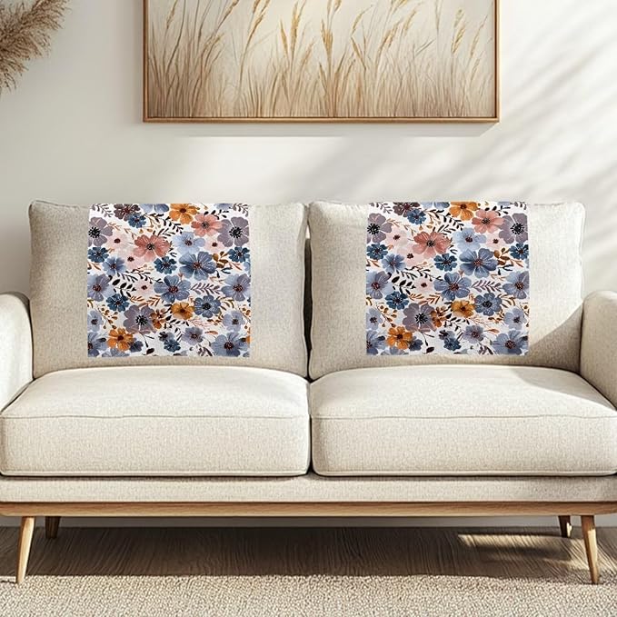 Flower Headrest Covers for Recliner Sofa Stain Resistant Couch Protector - Image 3