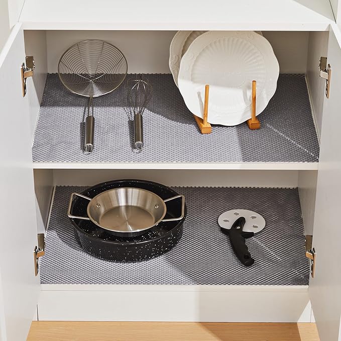 Shelf Liner for Kitchen Cabinet, Drawer Liners Non Slip Non Adhesive Thick Mat - Image 8
