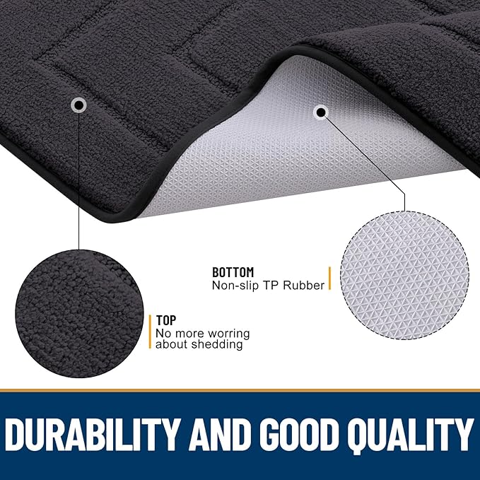 Smiry Dog Door Mat for Muddy Paws, Absorbs Moisture and Dirt, Low-Profile - Image 3