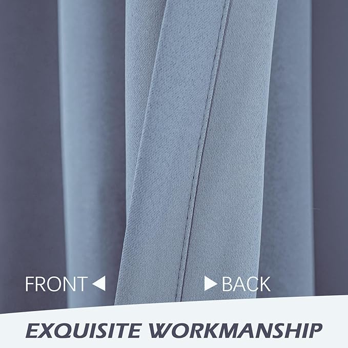 MYSKY HOME Blue Blackout Curtains - Image 5