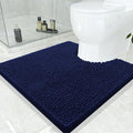 Smiry Luxury Chenille Toilet Rugs U-Shaped 24x24, Soft Absorbent Non-Slip by Smiry