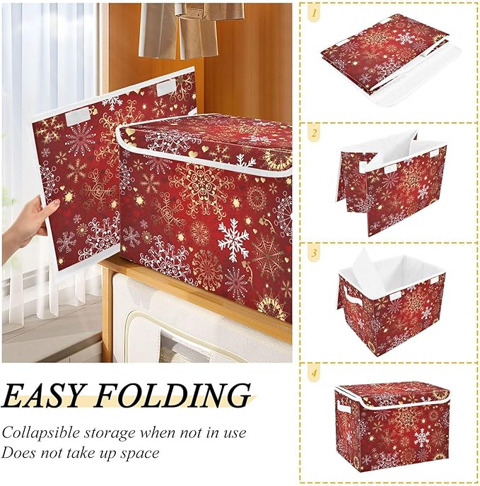 xigua Christmas Snowflakes Storage Bins - Image 4