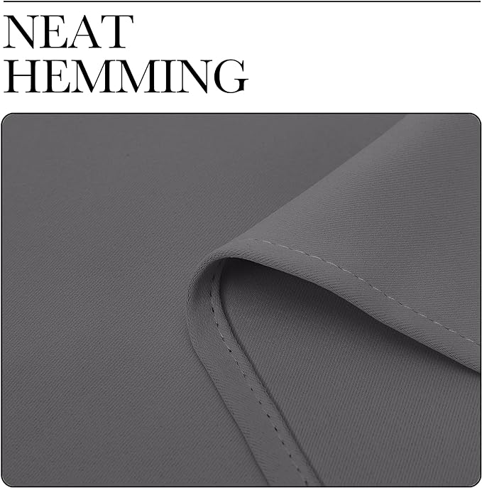 NICETOWN Grey Blackout Curtain Panels - Image 6