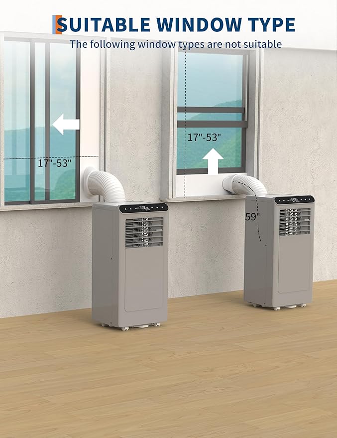 8000 BTU Portable Air Conditioners, 3 in-1 Portable AC Unit - Image 7