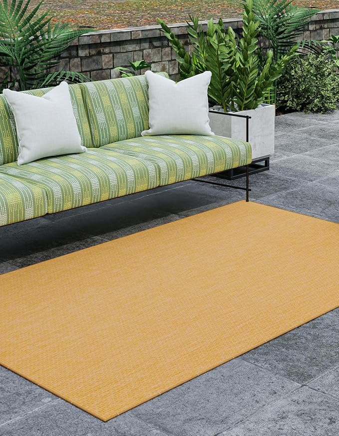 Unique Loom Collection Casual Transitional Solid Heathered Indoor/Outdoor by UniqueLoom