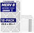 Filter King 23.5x25x1 Air Filter Dust & Allergy Control AC Furnace Filters by FilterKing