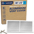 30x12 Inch Air Return Vent Cover Decorative – Premium Aluminum AC Vent Cover by LAMINAIRE