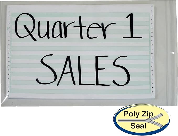 C-Line Heavyweight Industrial Poly Zip Bags, Box of 50 - Image 2
