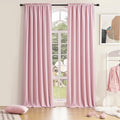 DONREN Pink Blackout Drapes for Girls Room by DONREN