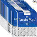 Nordic Pure 14x20x1 Pleated MERV 12 Air Filters 24 Pack by NordicPure