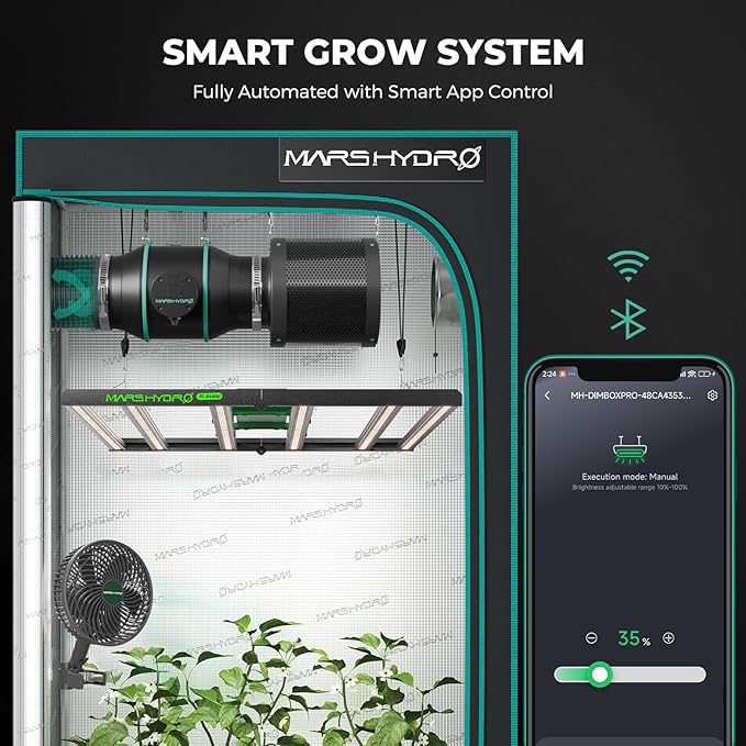 MARS HYDRO 4x4 Smart Grow Tent Kit Complete System, 480W FC-E4800 APP WiFi - Image 9