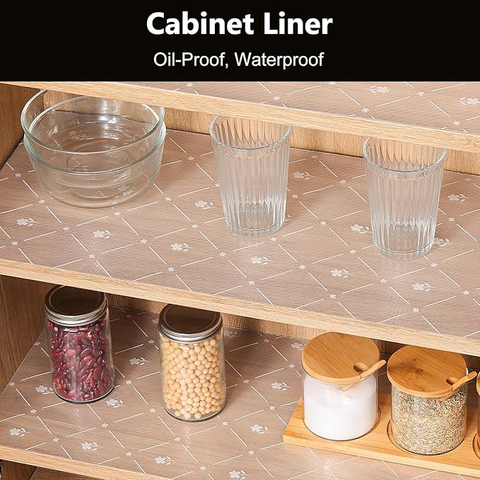INNOLITES Kitchen Cabinet Shelf Liner, Non-Adhesive Refrigerator & Drawer Liner - Image 2