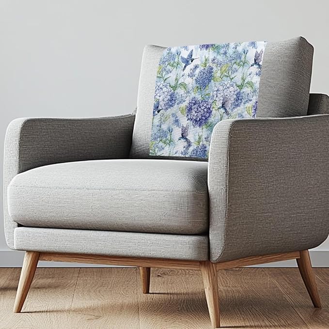 Hummingbird Floral Recliner Cover by Unknown