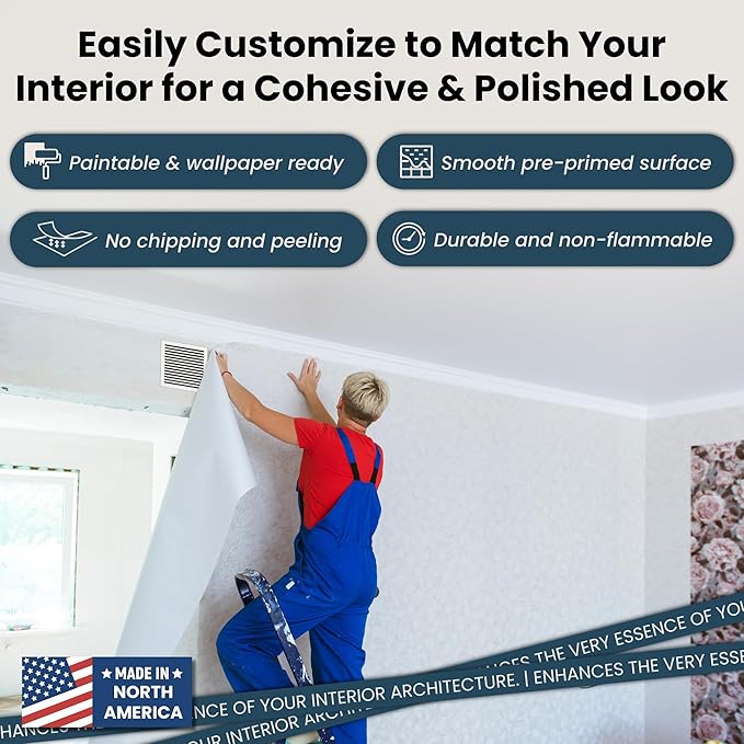 SilhouEase SE14 Magnetic Exhaust Fan Cover & Removable Return Vent, Flush Mount - Image 5