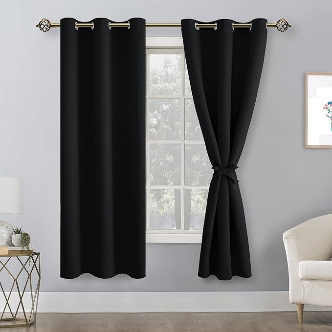 Hiasan Blackout Curtains for Bedroom, 38 x 63 Inches Length - Image 2