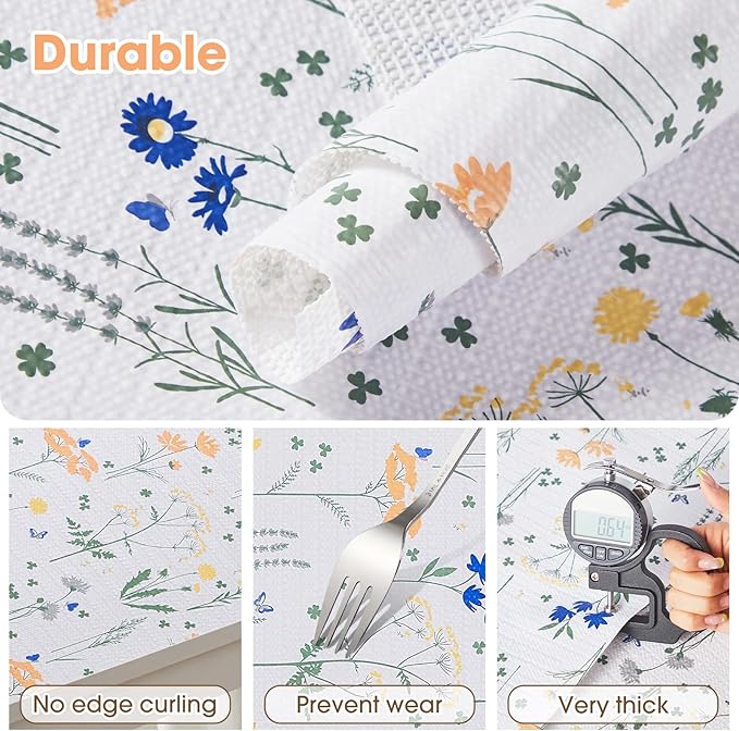 Drawer and Shelf Liner, Non-Slip Kitchen Cabinet Liners Non-Adhesive Thick - Image 6