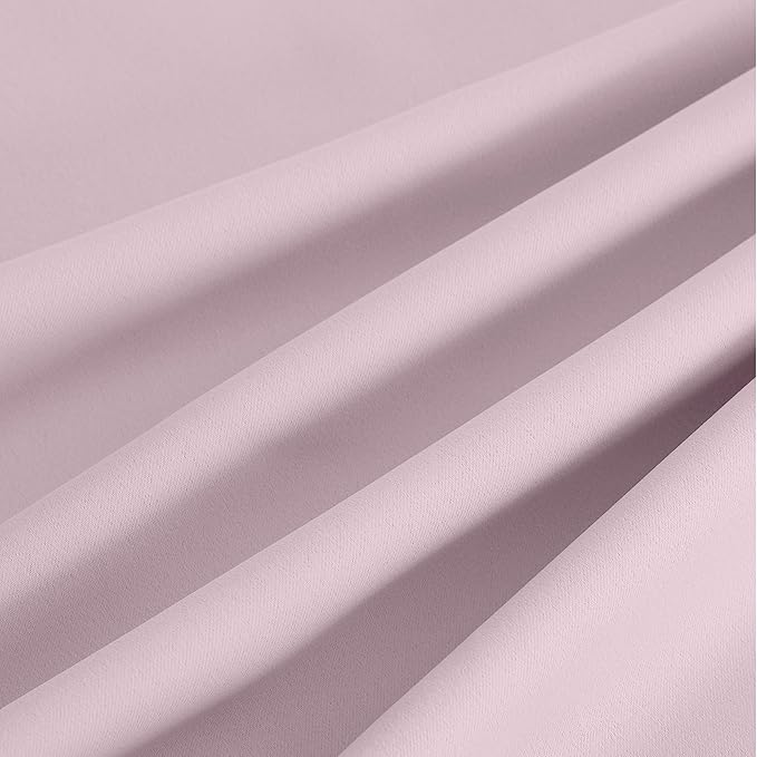 NICETOWN Room Darkening Draperies Curtains Panels, 2 Panels Baby Pink W52 x L84 - Image 9