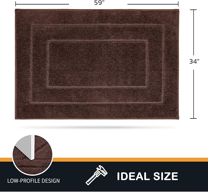 PURRUGS Dirt Trapping Door Mat 34" x 59", Non-Slip/Skid Machine Washable - Image 2