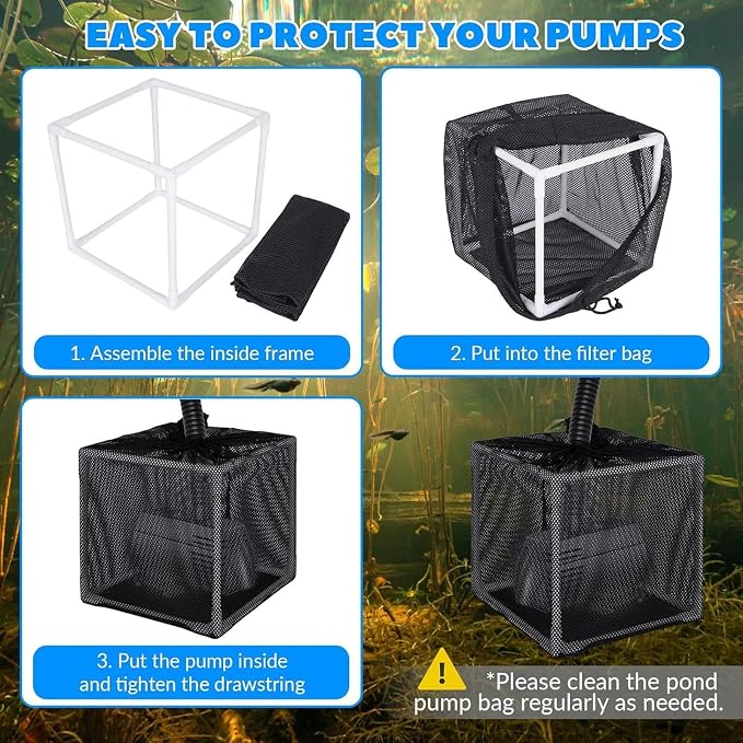 Fockety Pump Barrier Bag, Pump Mesh Bag Outdoor Mesh Pump Barrier Bag Anti - Image 3