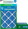 Filterbuy 14x25x4 Air Filter MERV 13 Optimal Smoke & Allergy Defense, by Filterbuy