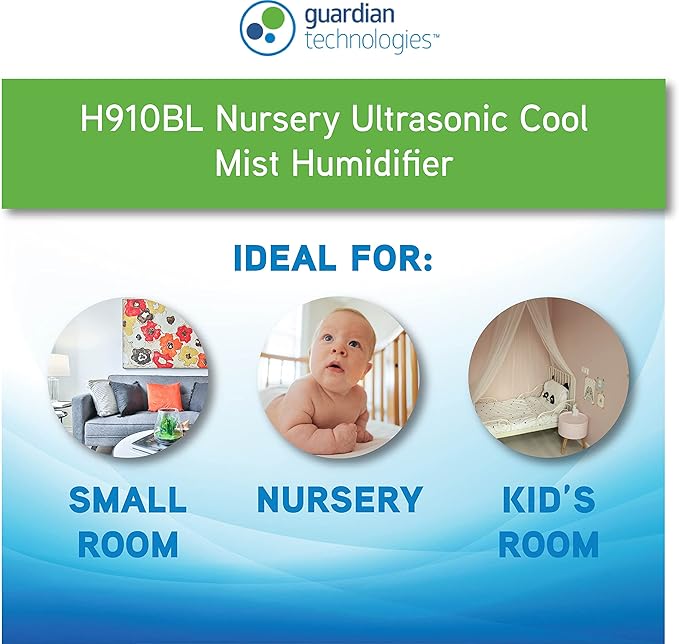 Pure Guardian H910BL Ultrasonic Cool Mist Humidifier, 14 Hrs. Run Time - Image 6