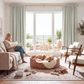 RYB HOME Cream Color 100% Blackout Curtains by RYBHOME