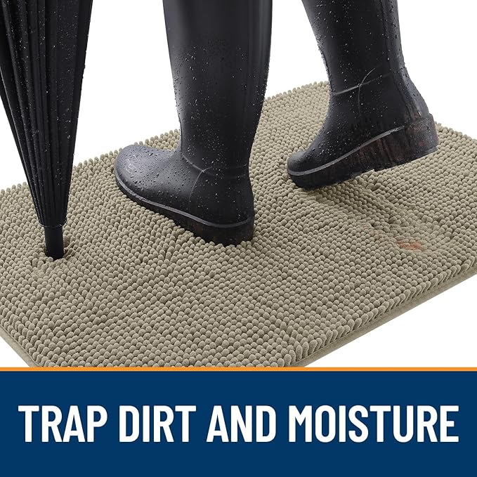 OLANLY Dog Door Mat for Muddy Paws 47x32, Absorbs Moisture and Dirt, Absorbent - Image 2