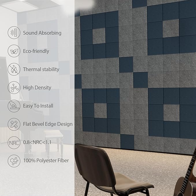 12 Pack Acoustic Panels Self Adhesive Sound Proof Foam, High Density Sound - Image 5