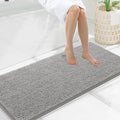 Smiry Luxury Chenille Bathroom Rugs 47x20, Extra Soft and Absorbent Shaggy Bath by Smiry