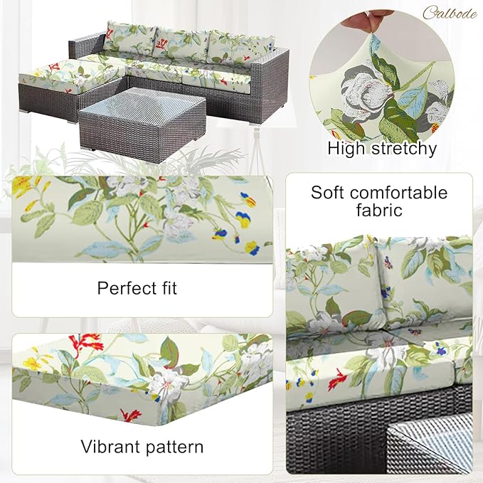 8 Pcs Stretch Sofa Cushion Cover - Image 3