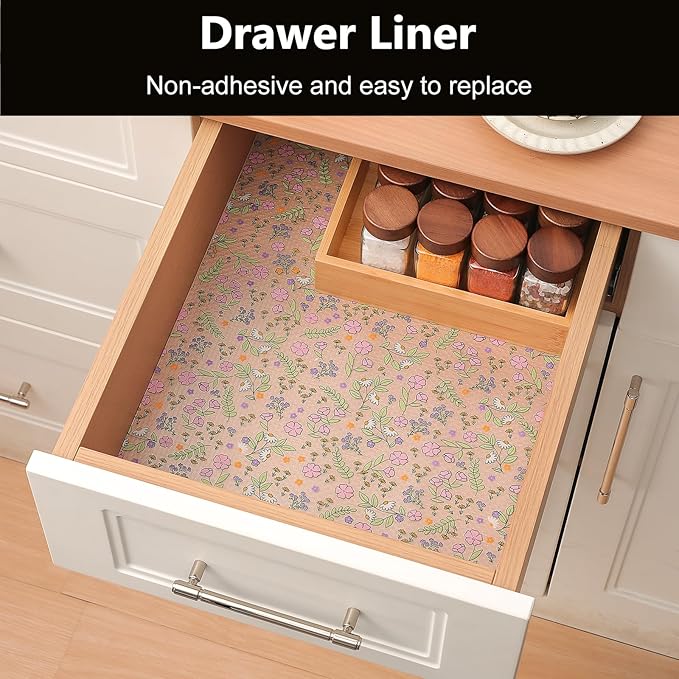INNOLITES Shelf Liners for Kitchen Cabinets, Non-Adhesive Drawer Liner - Image 3