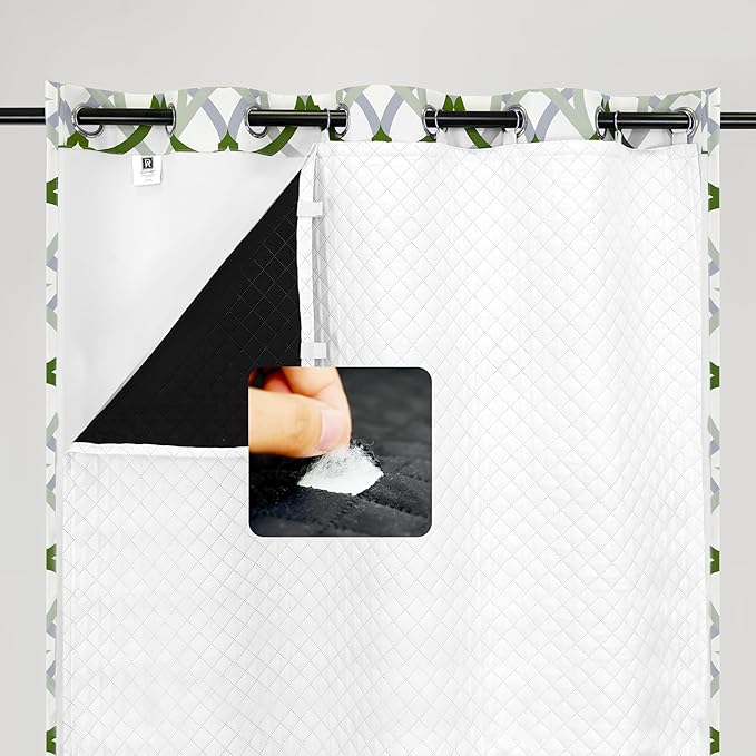 DriftAway Soundproof Thermal Insulated Quilted Curtain Liners by DriftAway