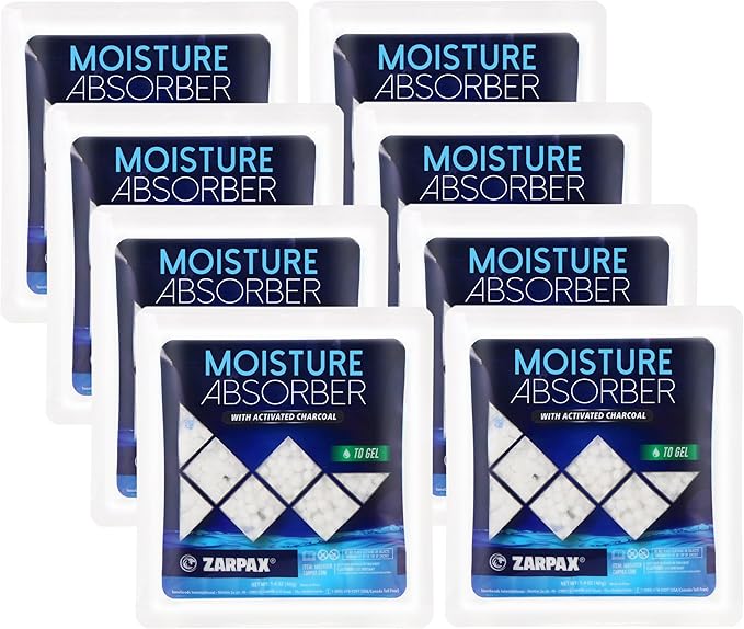 Moisture Absorber Sachets Activated Charcoal 1.4 oz/40g by Zarpax